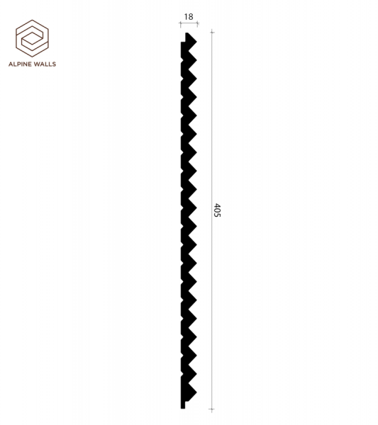 Декоративная панель Alpine Walls LineArt ECO6103