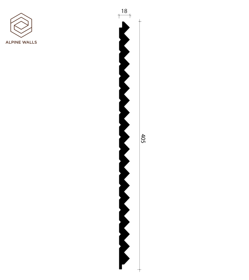 Декоративная панель Alpine Walls LineArt ECO6103